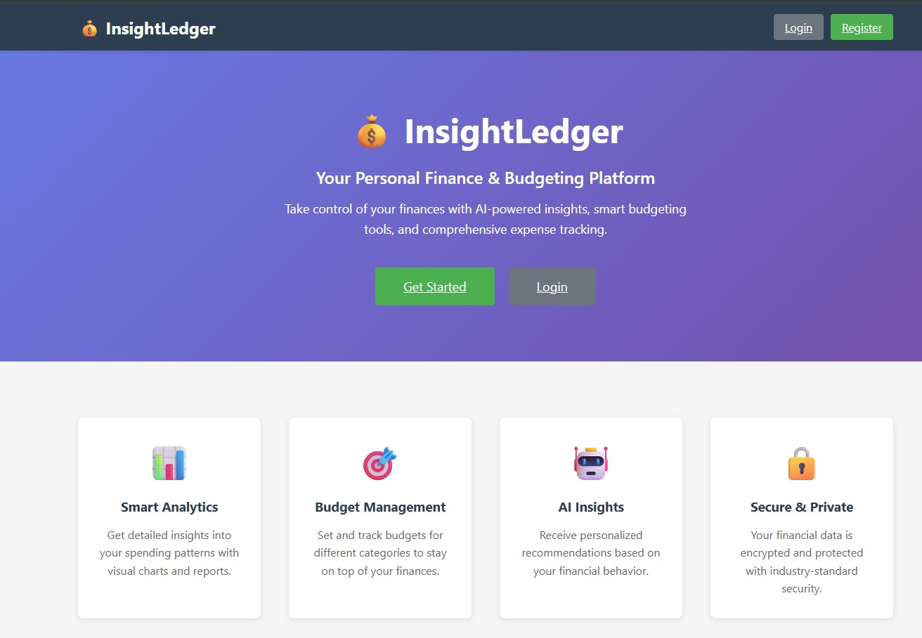 InsightLedger preview - overview